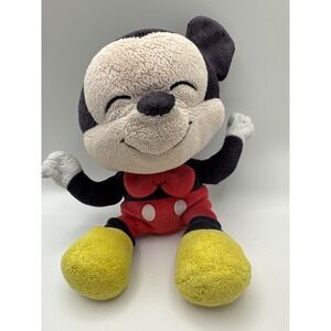 Disney Mickey Mouse Plush Toy Stuffed Animal Classic Red Outfit Yellow Shoes